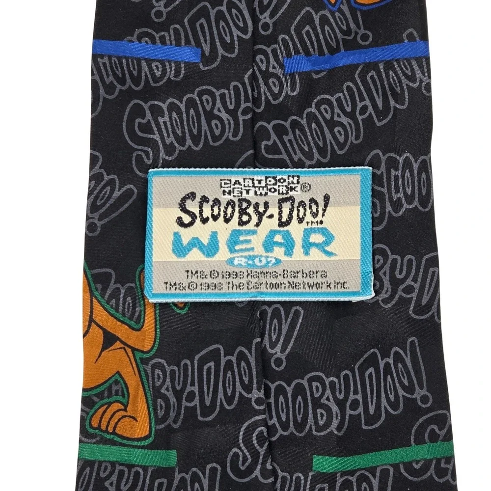 Vintage 1998 Cartoon Network Scooby Doo 100%‎ Silk Necktie Men's Novelty 55